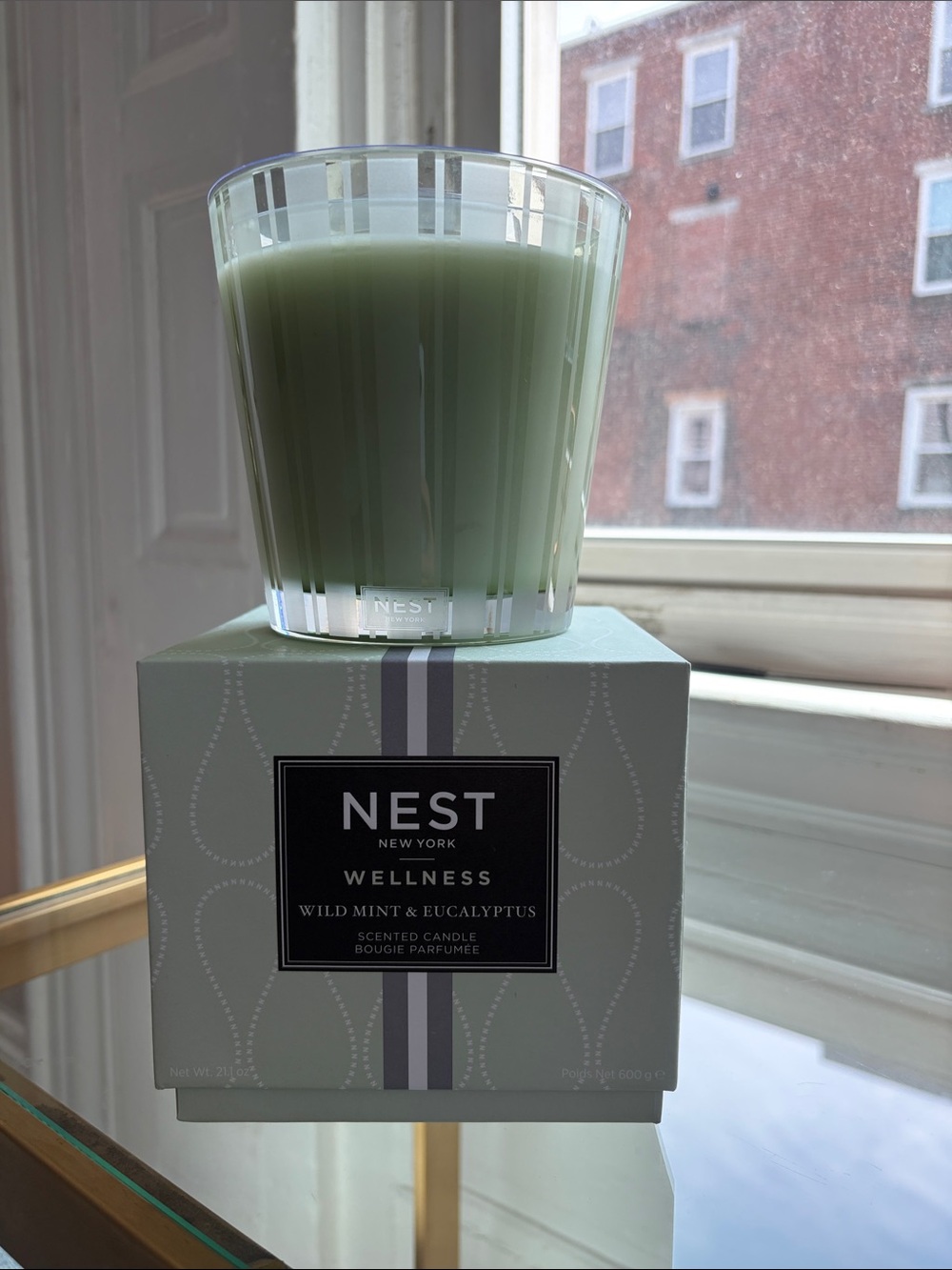 NEST Wild Mint & Eucalyptus Scented Candle - 3 wick 21.1 ounce